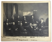 Theodore Roosevelt Signed Cabinet Photo -- Roosevelt Signs the Photo, Along With Nine Members of His Cabinet, Including William Taft -- With University Archives COA